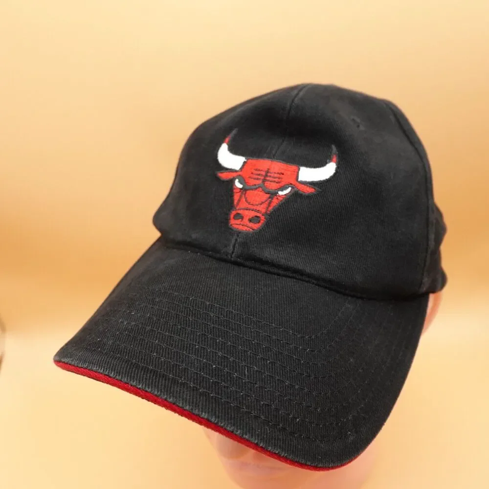 Chicago Bulls Hat Cap American Needle Adjustable Black NBA